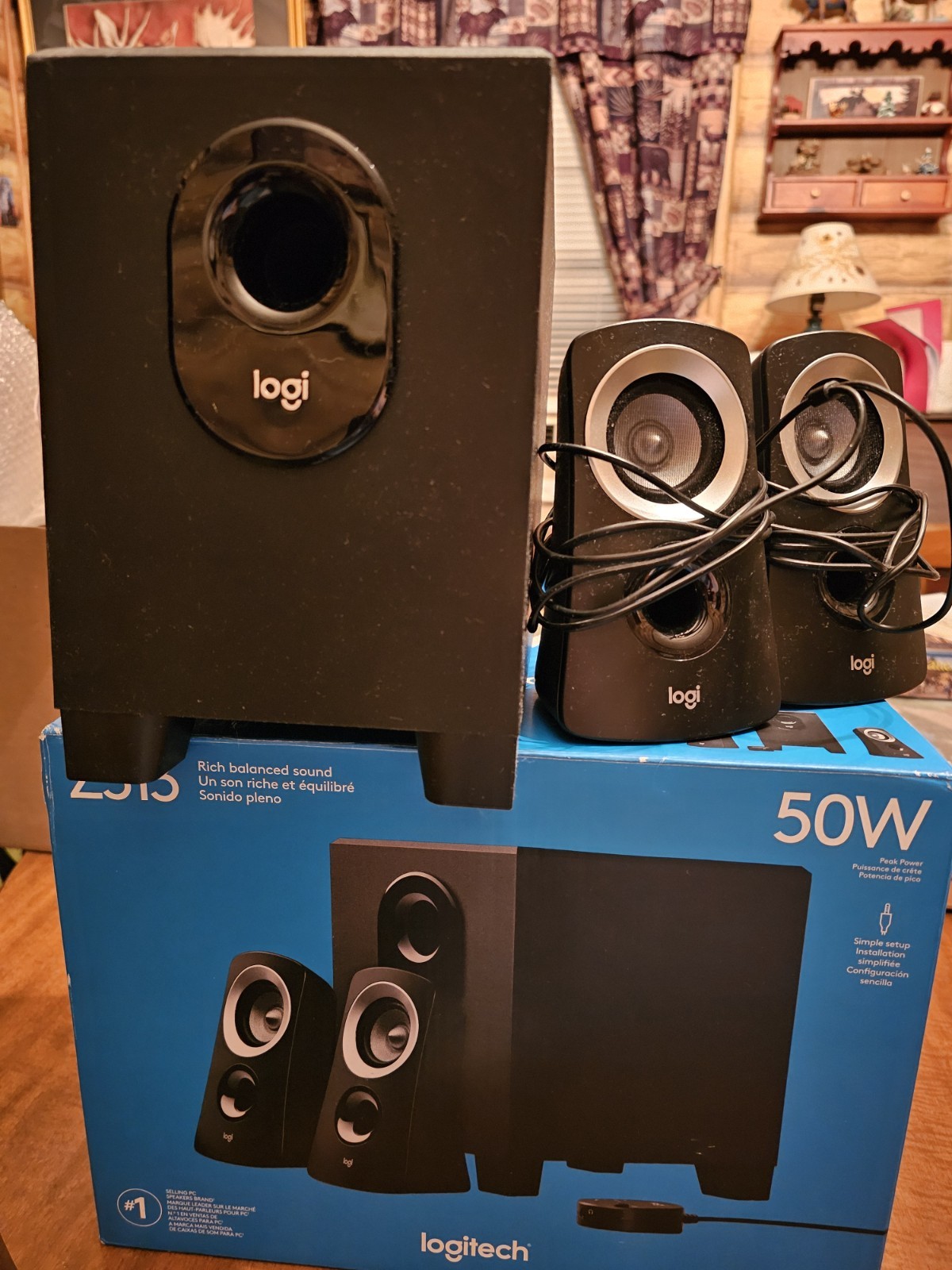 Logitech Speakers System Z313 50W. Open Box.