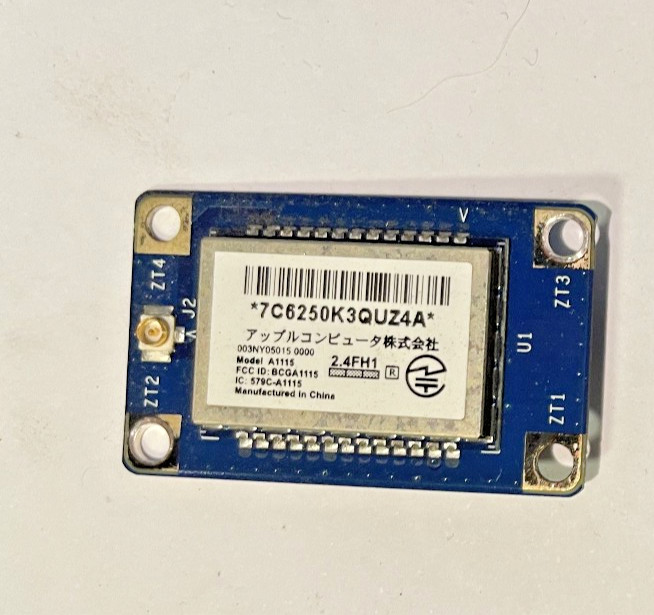 Apple Bluetooth Board For iMac & Mac Pro A1115 922-7289 + antenna and screws