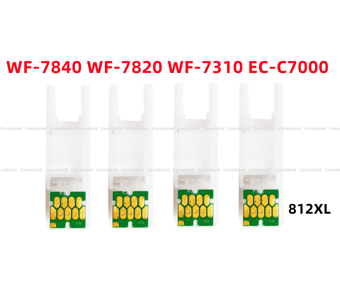 T812 812 XL chip for our Refillable cartridges for WF7840 WF7820 WF7310 EC-C7000