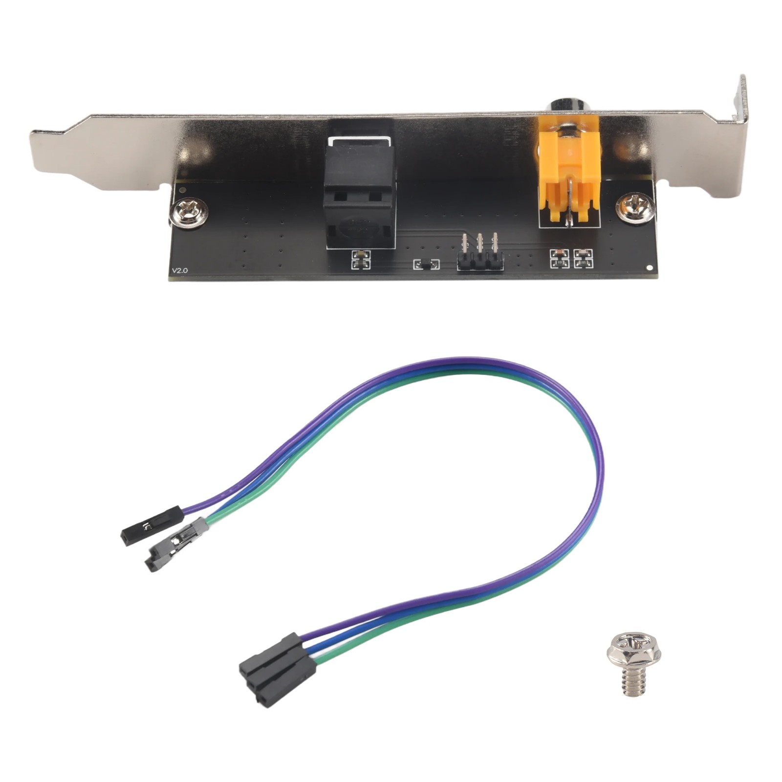 24Bit 192Khz Daughter Card SPDIF Optical and  Out Plate Cable Bracket2596