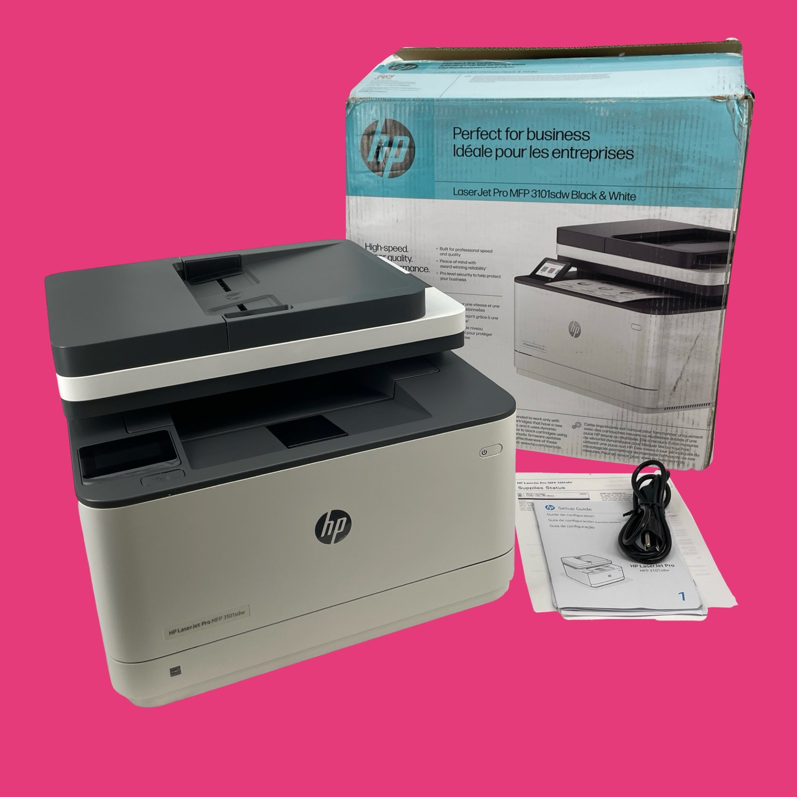 HP LaserJet Pro MFP 3101sdw Wireless All-in-One Laser Printer 9D2X4F #NO4152