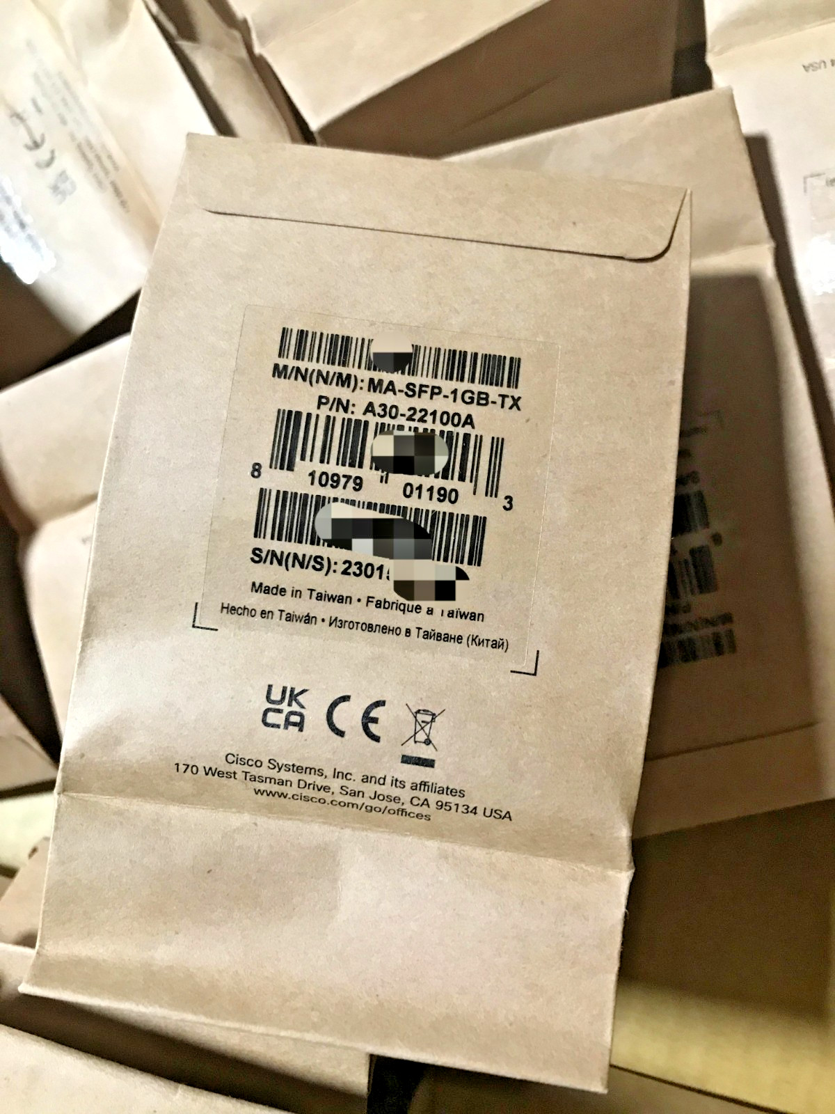 New Cisco Meraki MA-SFP-1GB-TX 1000Base-T 1 GbE SFP Copper Module