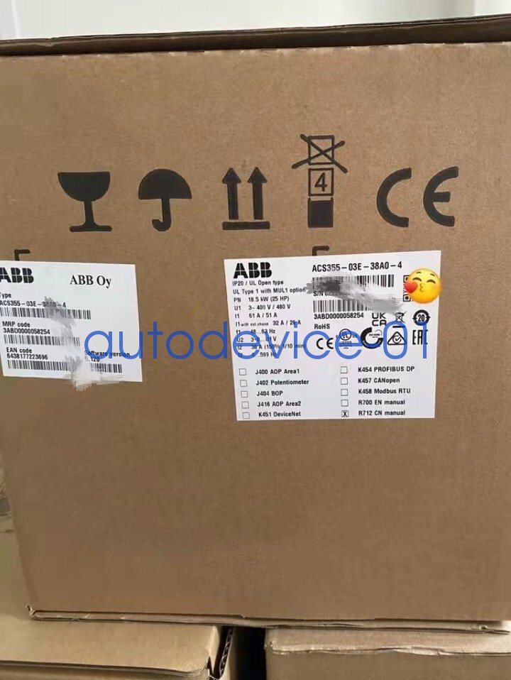 1pc ABB ACS355-03E-38A0-4 frequency converter 3PH 18.5KW DHL/FedEx