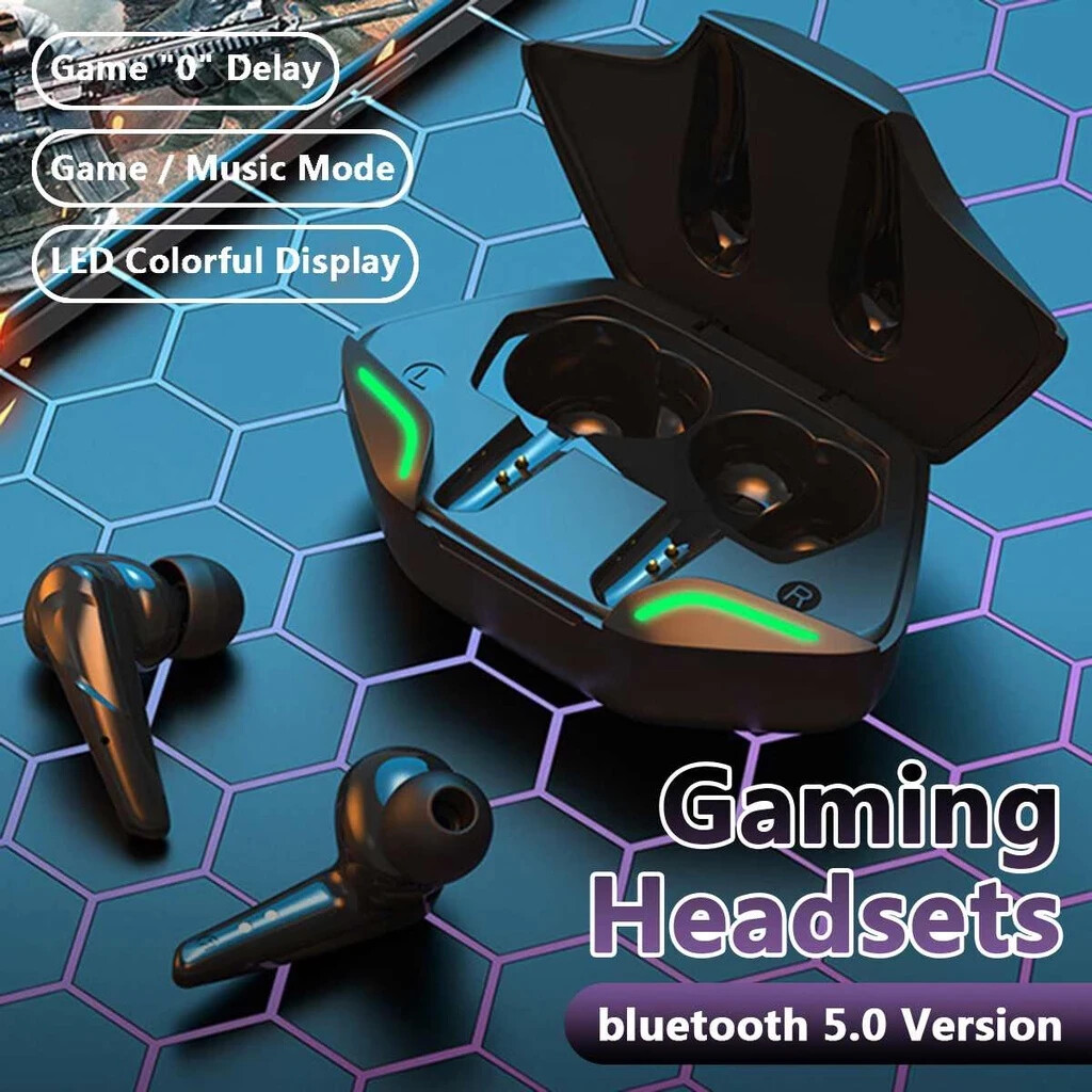 Bluetooth Headset G11 PC Gaming TWS Low latency Gamer Earphone Full Bass