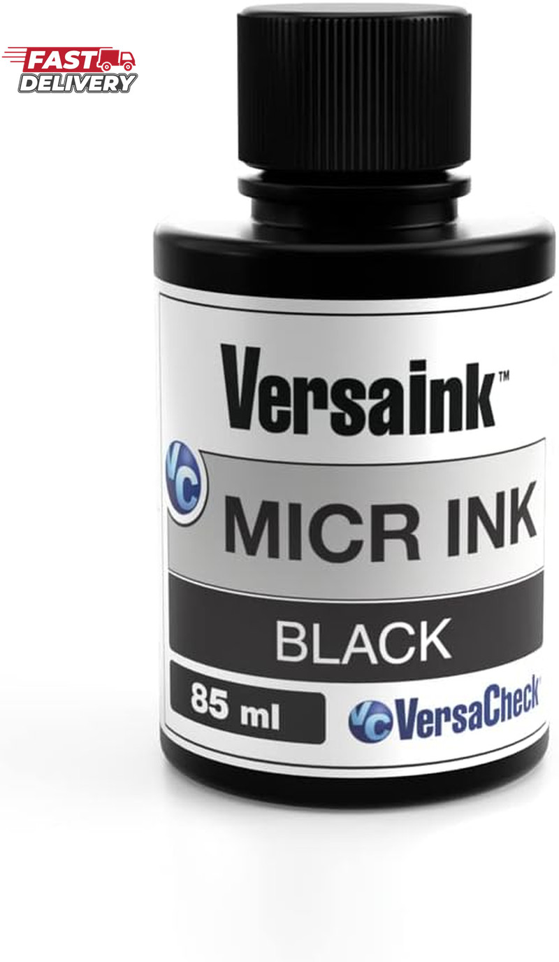 Versaink-Nano Black MICR Ink -85Ml – Magnetic Ink for Check Printers and All-In-