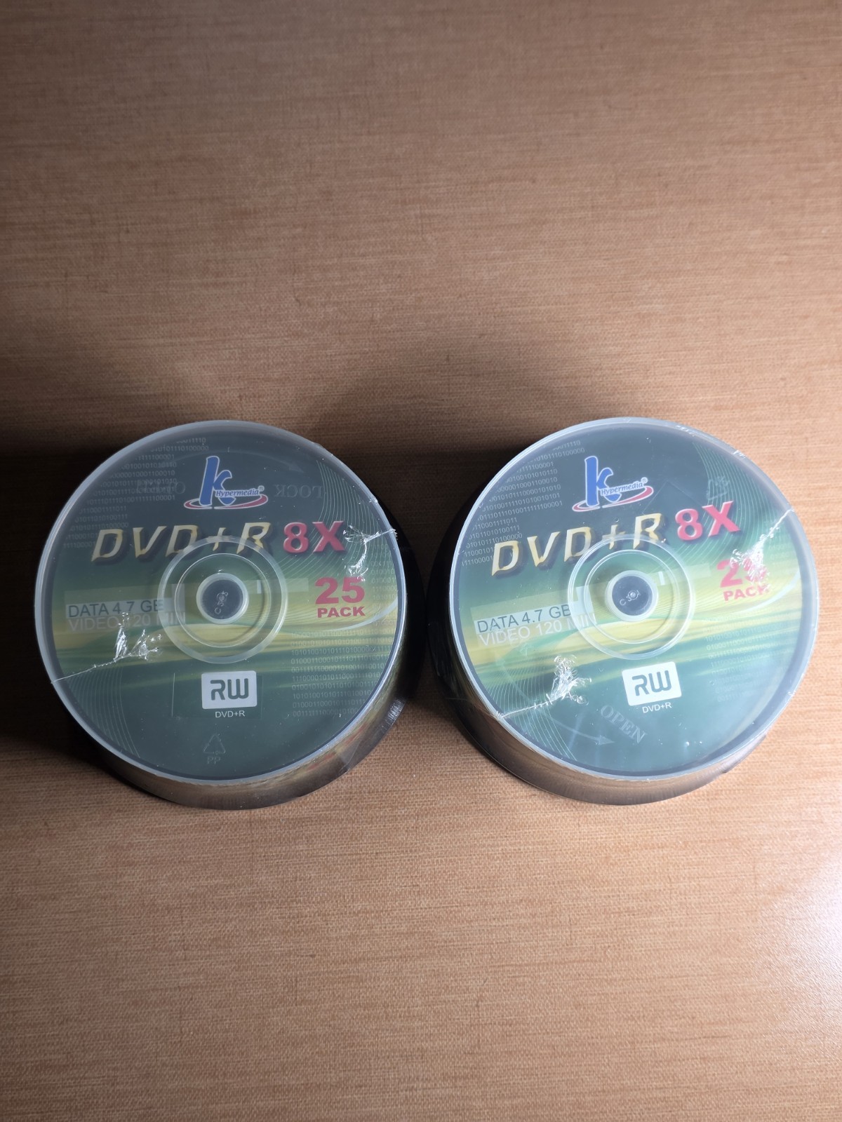 Lot Of 2 Khypermedia DVD+R 8x 25 Pack =50