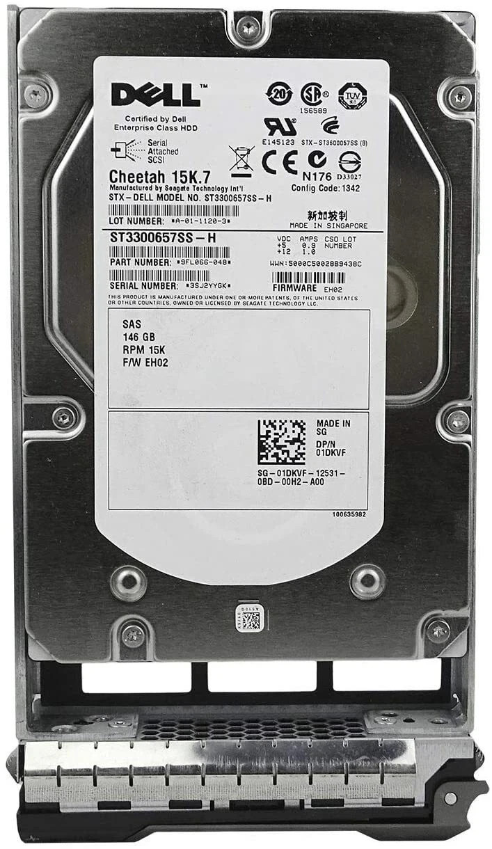 1DKVF 01DKVF ST3300657SS DELL 146GB 15K 6G LFF 3.5" SAS HARD DRIVE