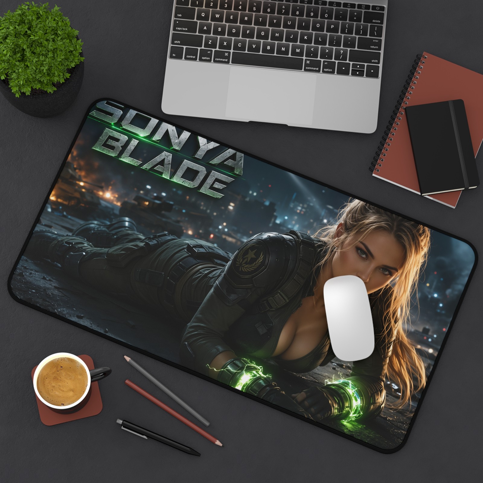 Sonya Blade Mouse Pad, XXL Gaming Desk Mat, Keyboard Pad, Gamer Gift