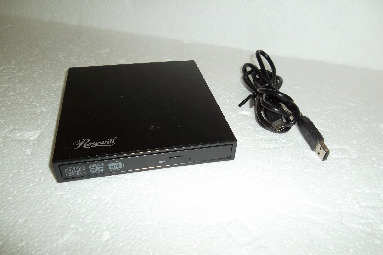 Rosewill Slim 8X Portable USB DVD+/-RW Burner w/LED 8.5GB DL DVD±RW ROD-EX002
