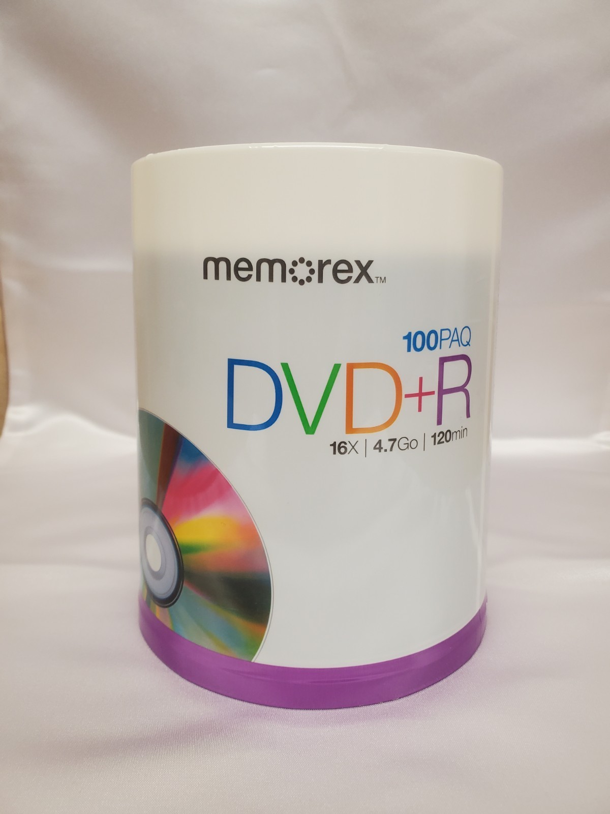 Memorex DVD+R 16X 4.7 GB 120 min 100-Pack Spindle Brand New Sealed