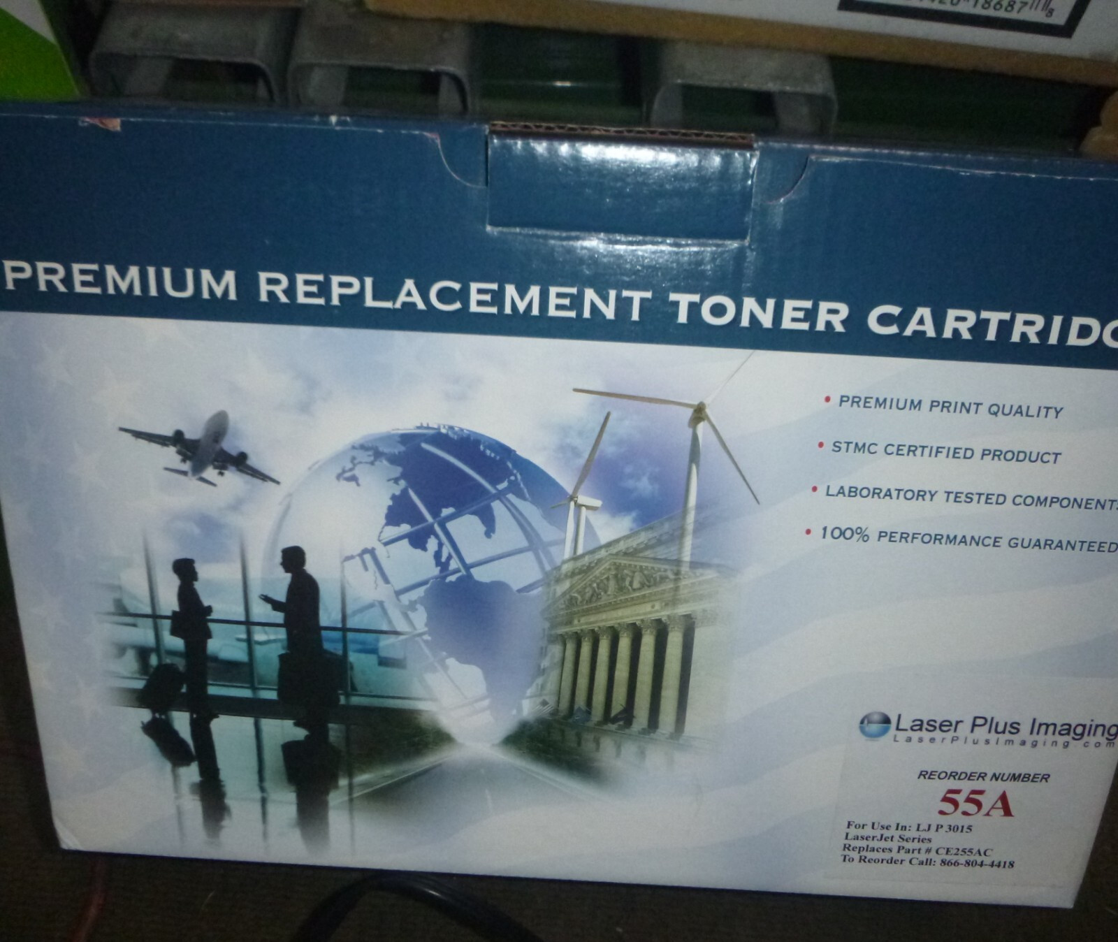 2PK Black Toner Cartridge For HP CE255A 55A LaserJet P3010 P3015N P3015dn Print