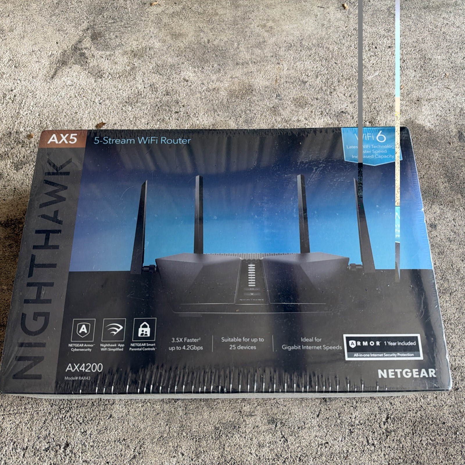 Netgear Nighthawk AX5 Router AX4200 RAX43 - New In Box Sealed