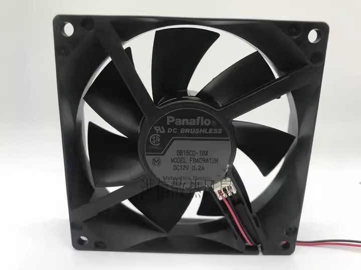 1PCS Genuine Panaflo FBA09A12M DC12V 0.2A 9225 9025 Silent Fan