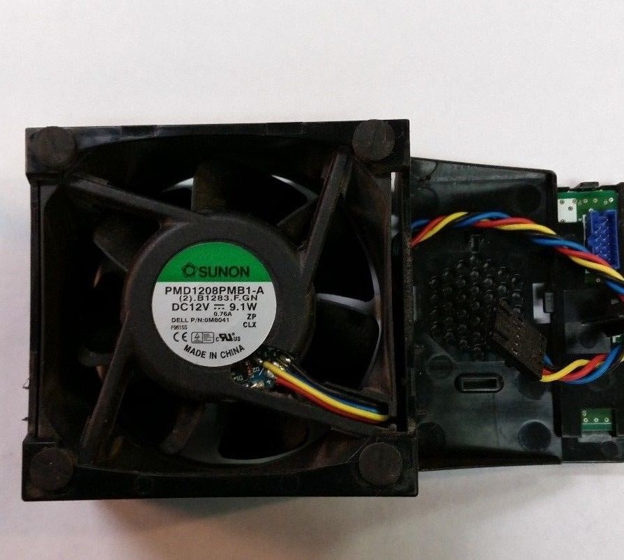 SUNON PMD1208PMB1-A DC 12V 9.1W Cooler Dell 0M8041 0KG316 Fan w/Shroud GX520/620