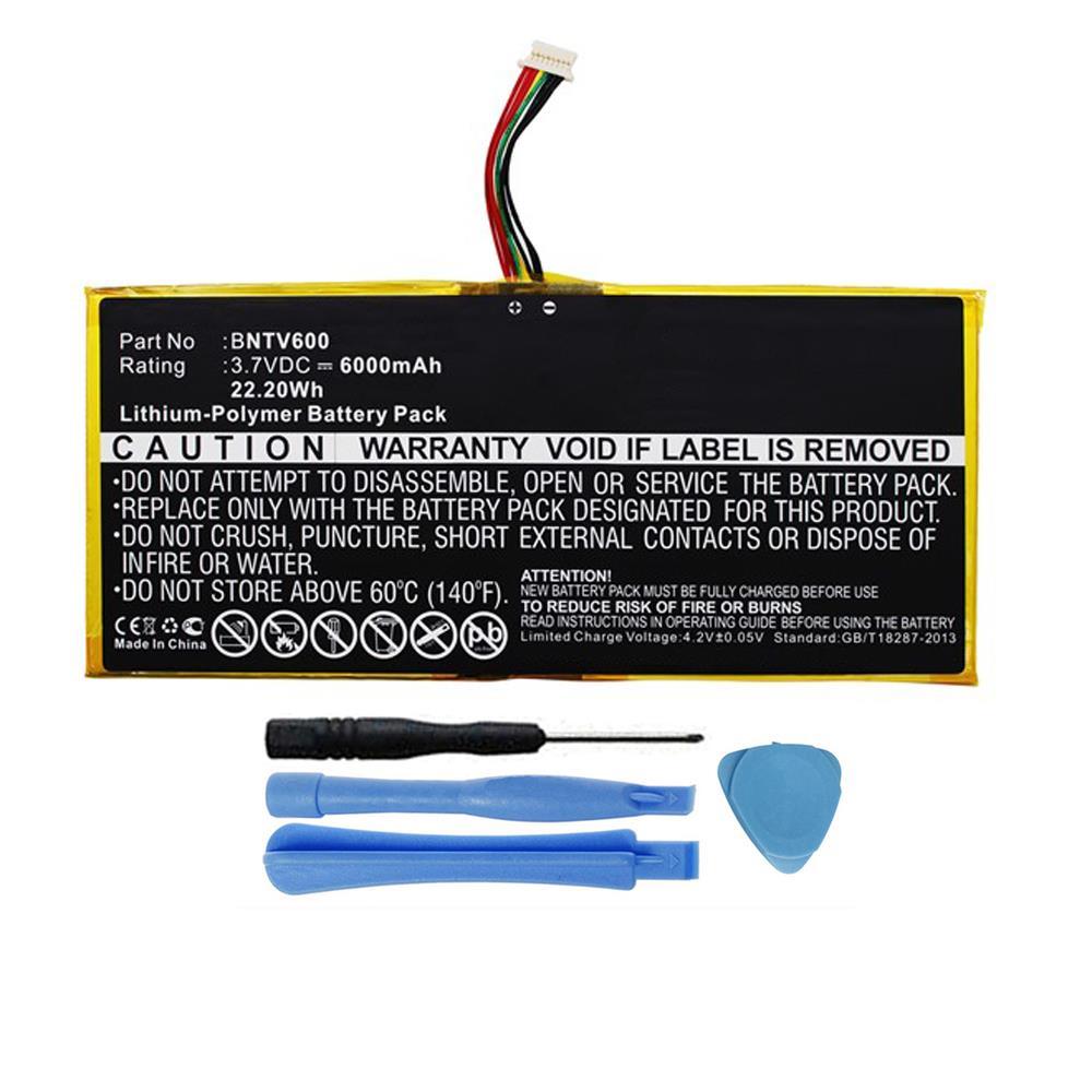6000mAh GB-S02-308594-0100 Battery for Barnes & Noble NOOK HD+ Plus 9" BNTV600