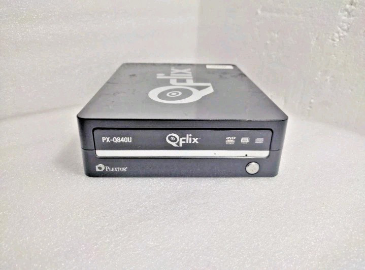 Plextor PX-Q840U External  DVD + RW Qflix Drive – USB 2.0 – Used