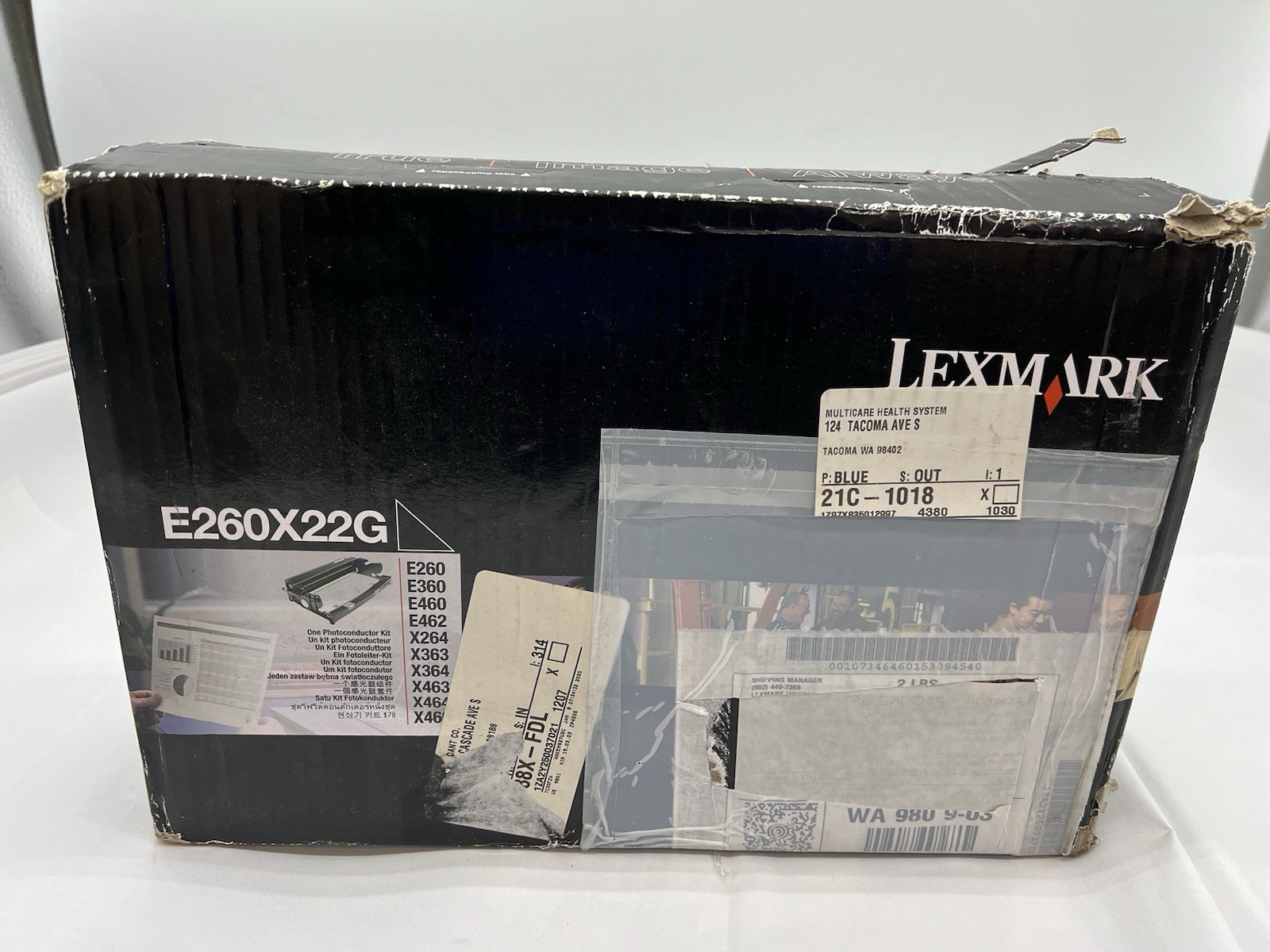 Lexmark Genuine OEM E260X22G Black Photoconductor Laser Drum Kit