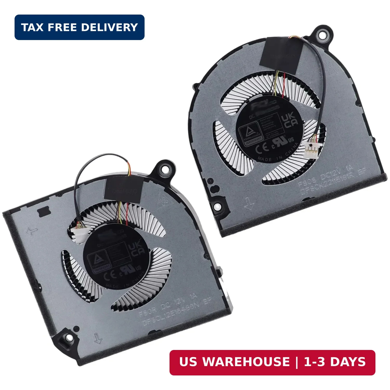 Deal4GO CPU & GPU Graphics Cooling Fan 23.QNAN7.001 23.QNAN7.002 Replacement for