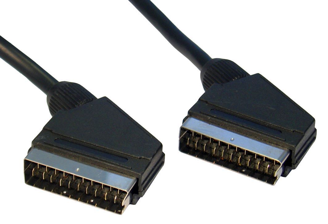 Cables Direct 2m SCART SCART cable SCART (21-pin) Black (2SS-02)