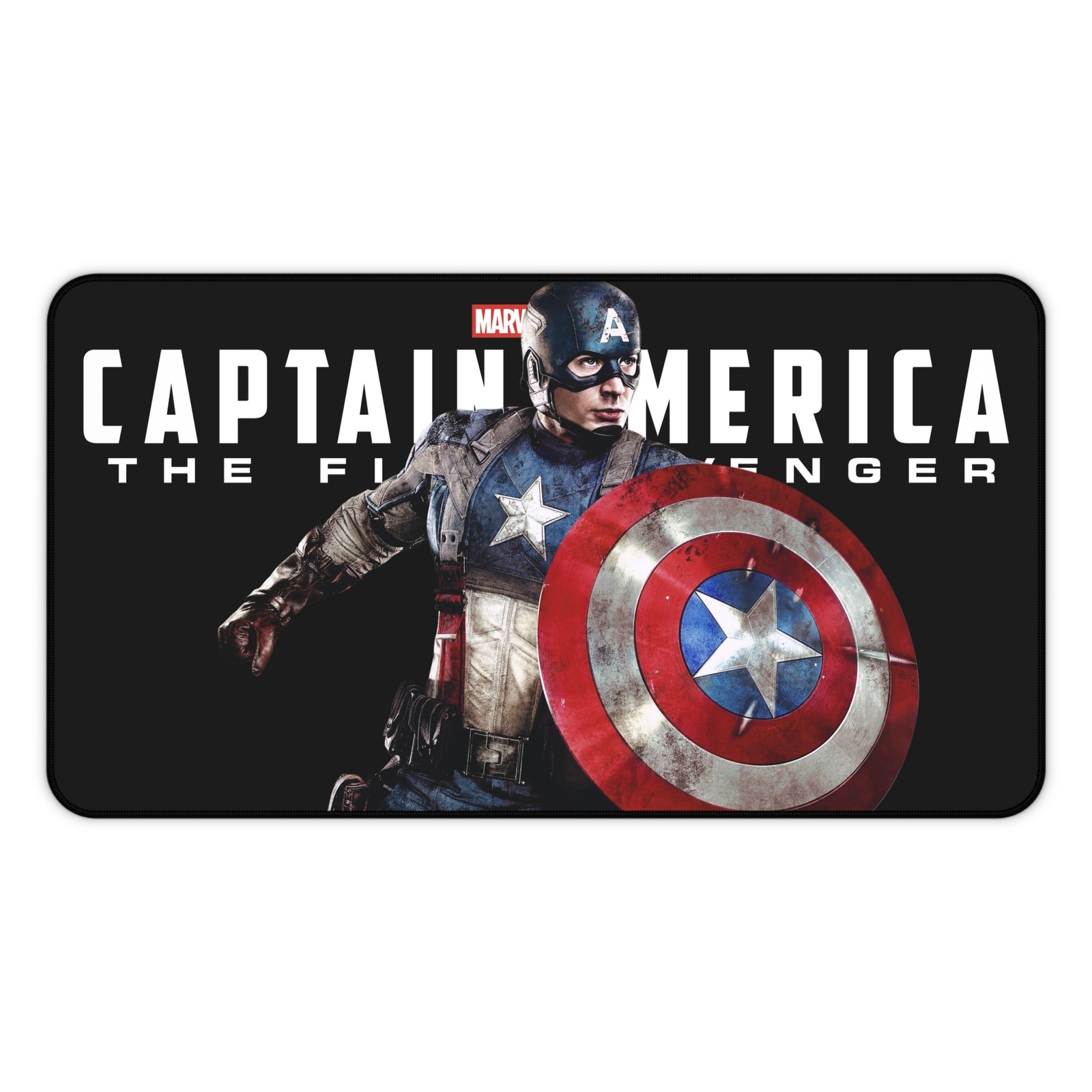 Captain America - First Avengers Movie Art - Multiple Sizes - Desk Mat Mouse Pad