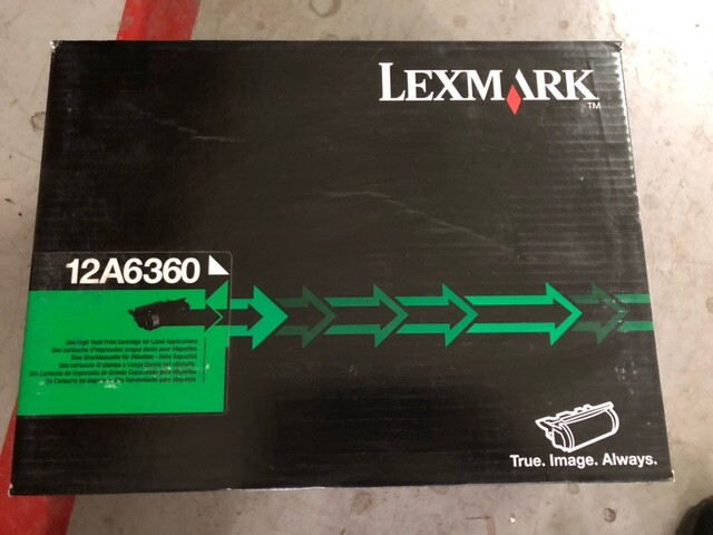 GENUINE LEXMARK 12A6360 HIGH YIELD TONER FOR T620 T622 X620 NEW
