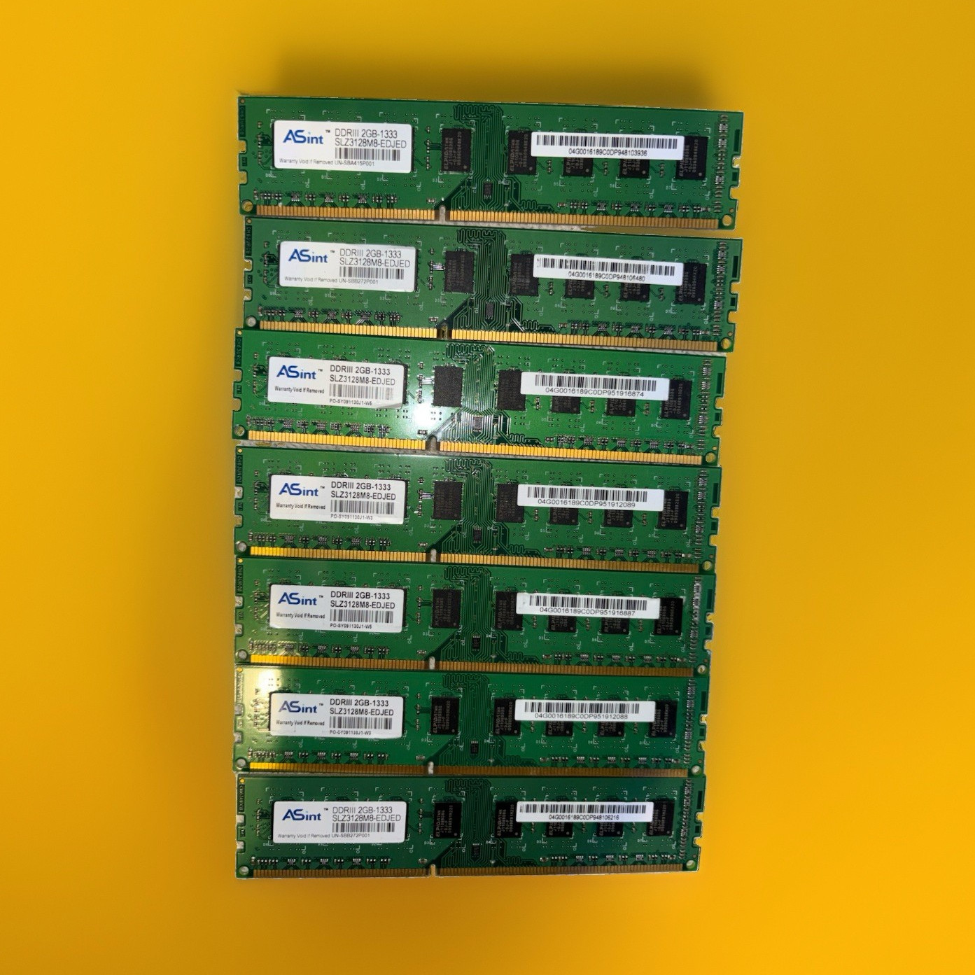 ASint 14GB (7x2GB) DDR3 SDRAM 1333 240-Pin DIMM Non-ECC SLZ3128M8-EDJED