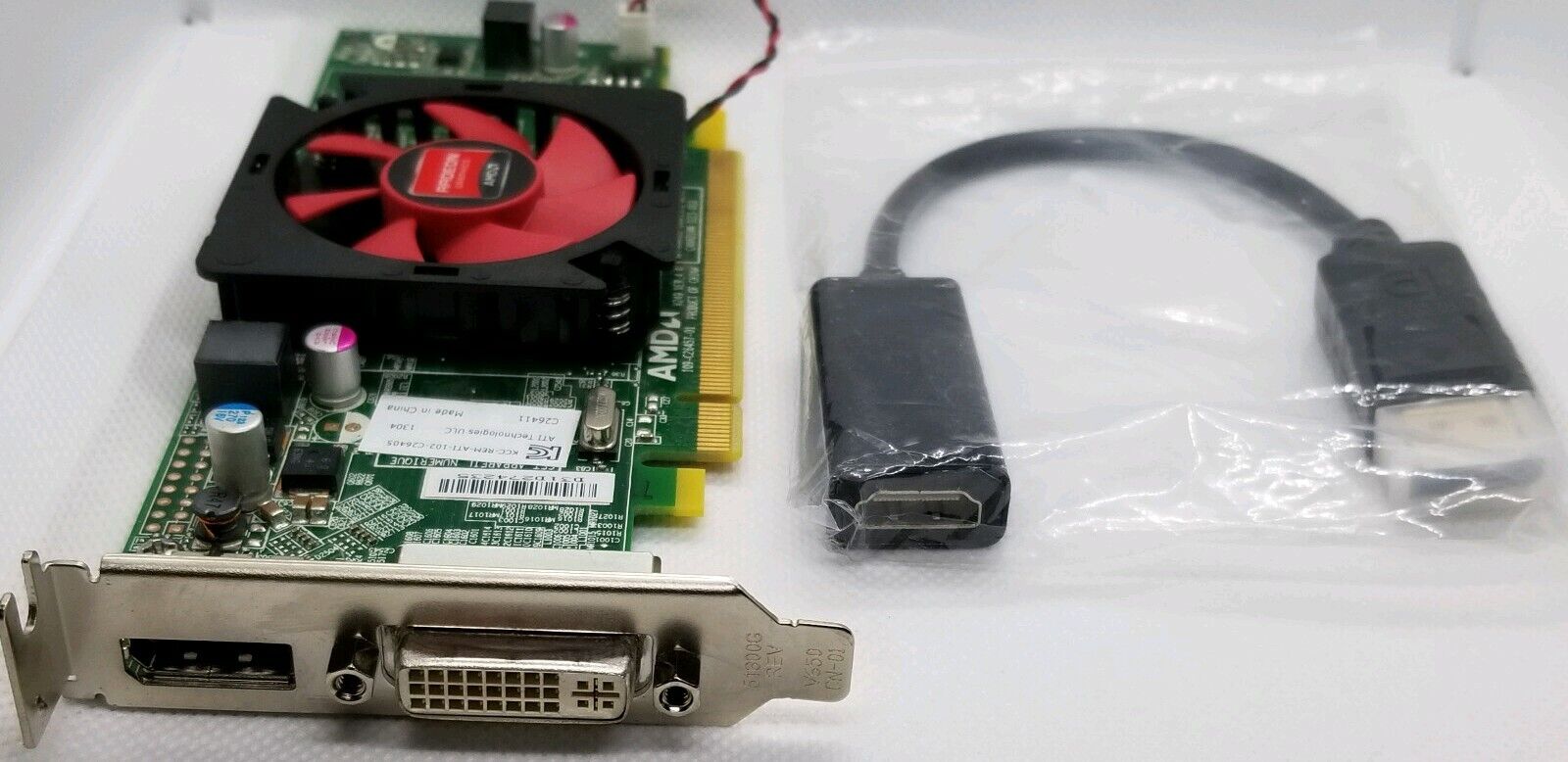 Dell OptiPlex PCIe X16 SFF 1GB Video Card DVI DisplayPort to HDMI Adapter Win 10