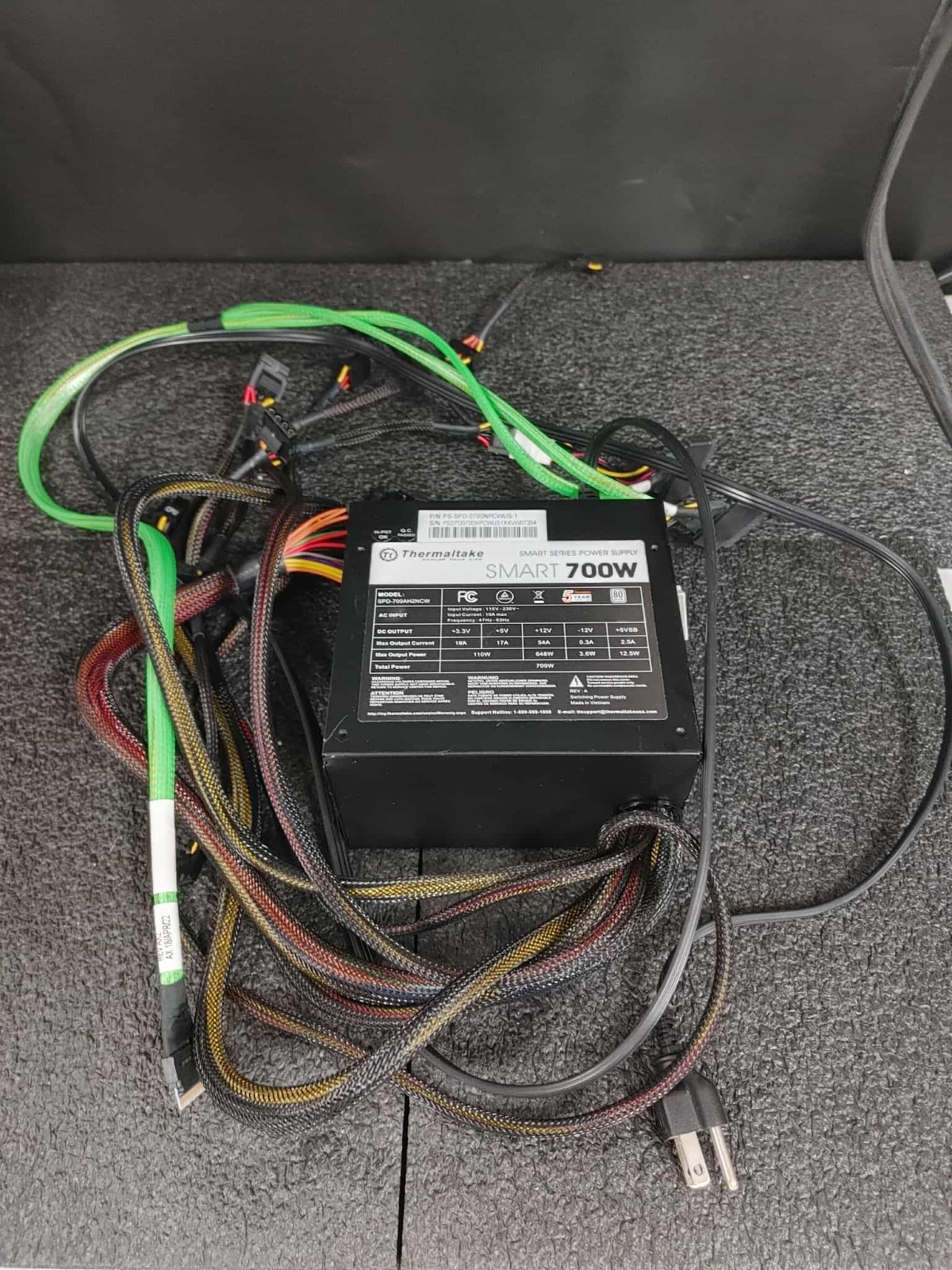 Thermaltake PS-SPD-0700NPCWUS-1 SPD-700AH2NCW 700W Smart Series Power Supply