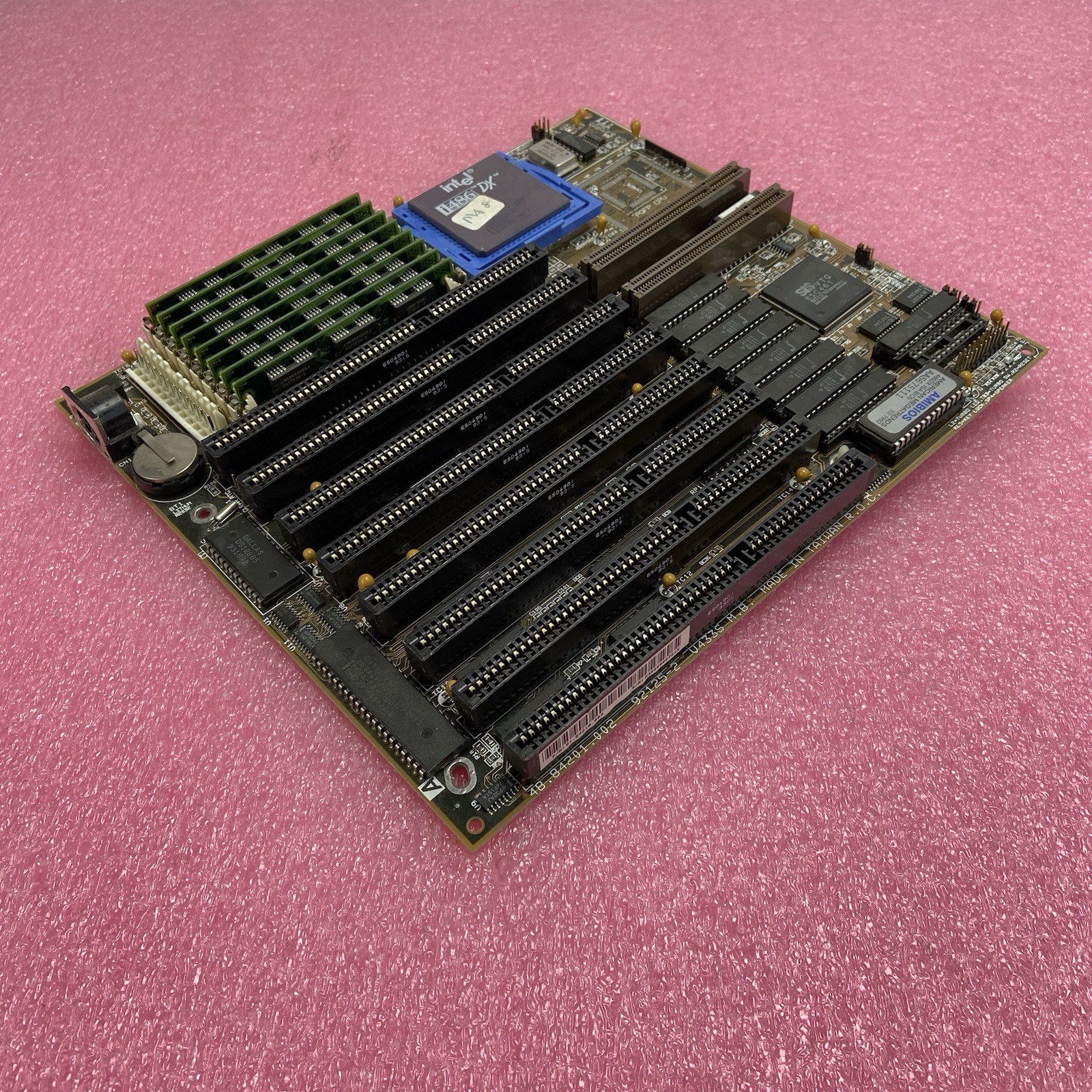 Acer V433S Baby AT Motherboard Intel 80486DX 33MHz 1MB RAM 8x ISA 