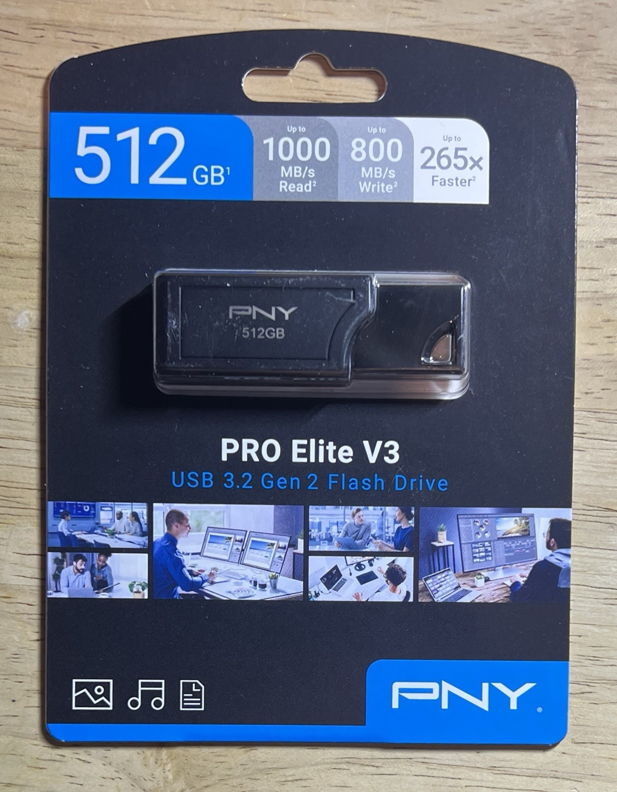 PNY - PRO Elite V3 512GB USB 3.2 Gen 2 Flash Drive - Black