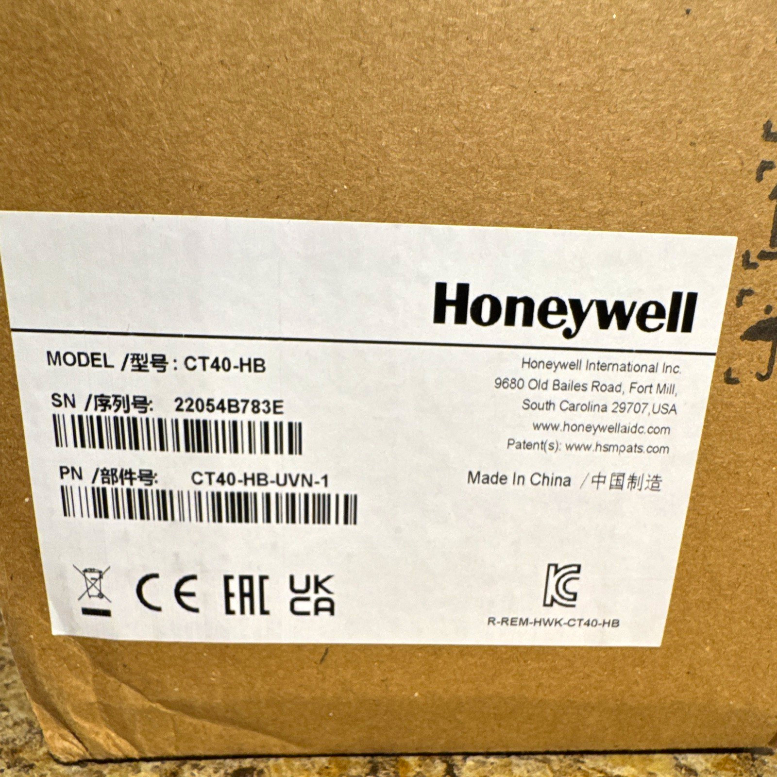 Honeywell CT40 1-Bay Charging Docking Station, Black (CT40-HB/UVN-1/INT)