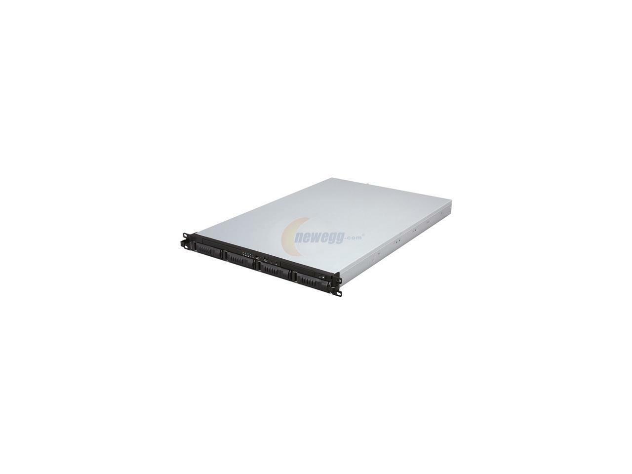 iStarUSA E1M4 Silver Heavy-duty SGCC Cold-rolled Steel (Main Chassis) 1U Rackmou