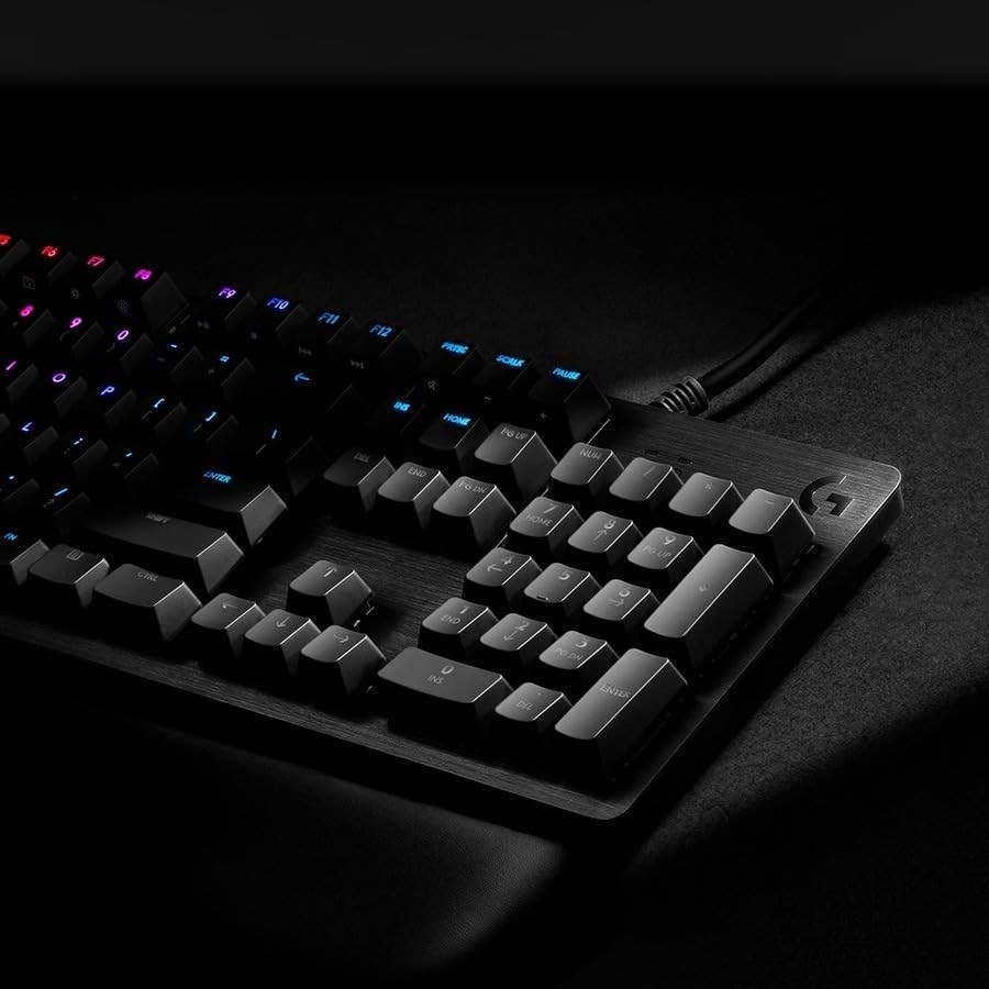 LOGITECH G512 CARBON LIGHTSYNC RGB MECHANICAL GAMING KEYBOARD WITH GX -  BLACK