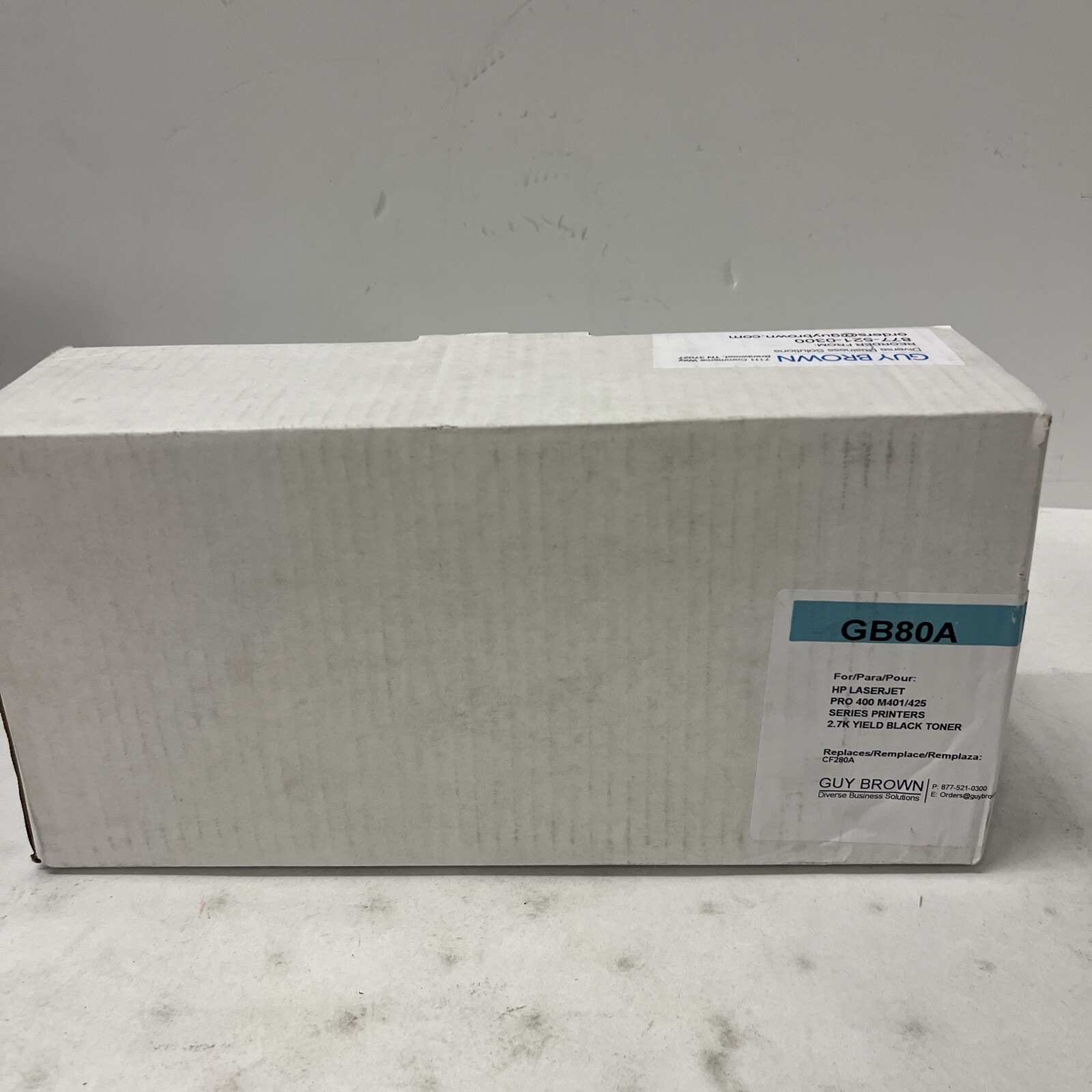 Guy Brown Toner Cartridge GB80A Black Toner