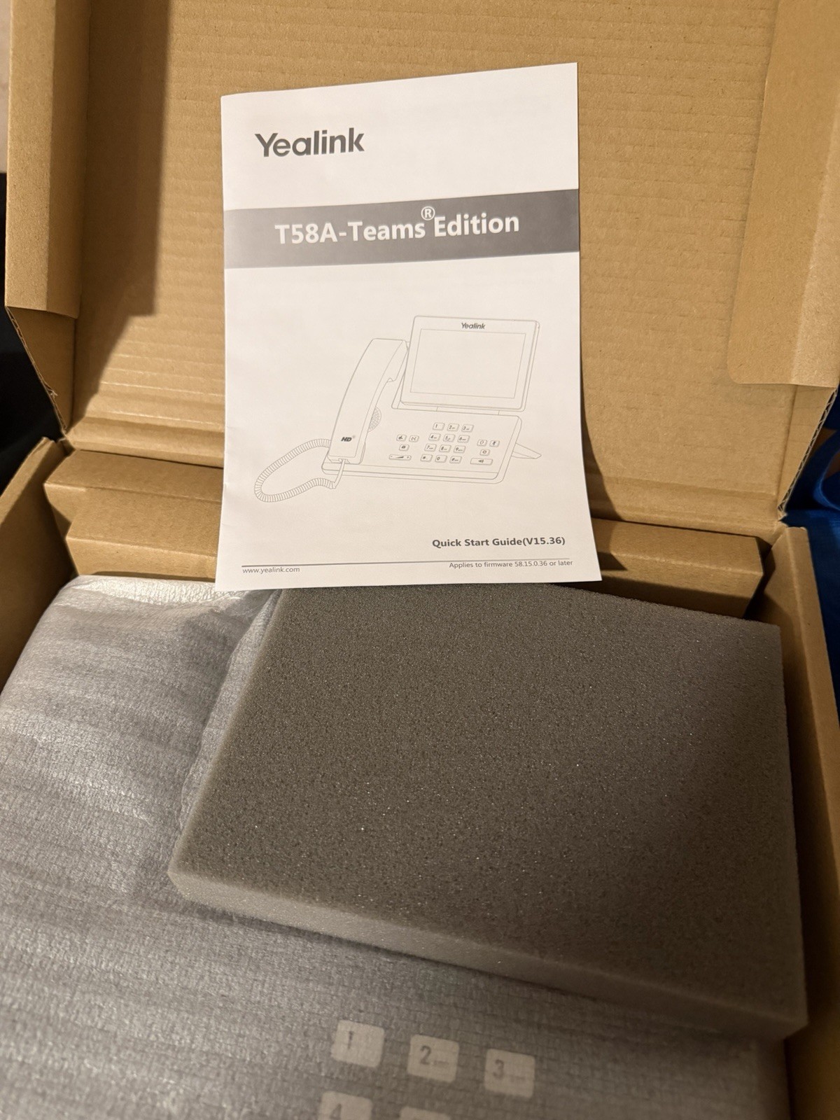 U81933 YEALINK SIPT58A VoIP Office  TEAM EDITION G1N