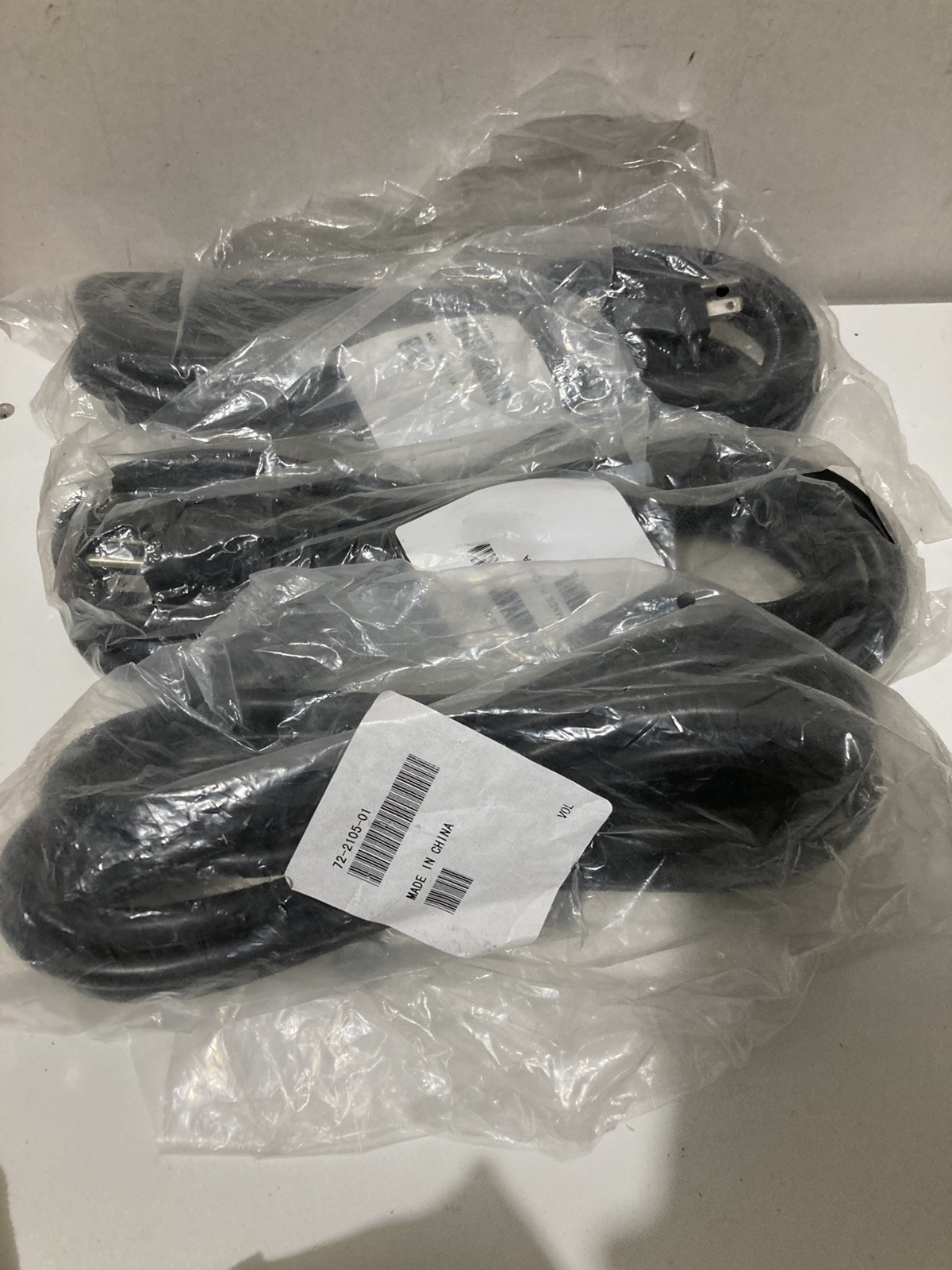 Lot of 2 Cisco 72-2105-01 12ft Heavy Duty 16A 250V NEMA 5-20P to C19 Power Cable