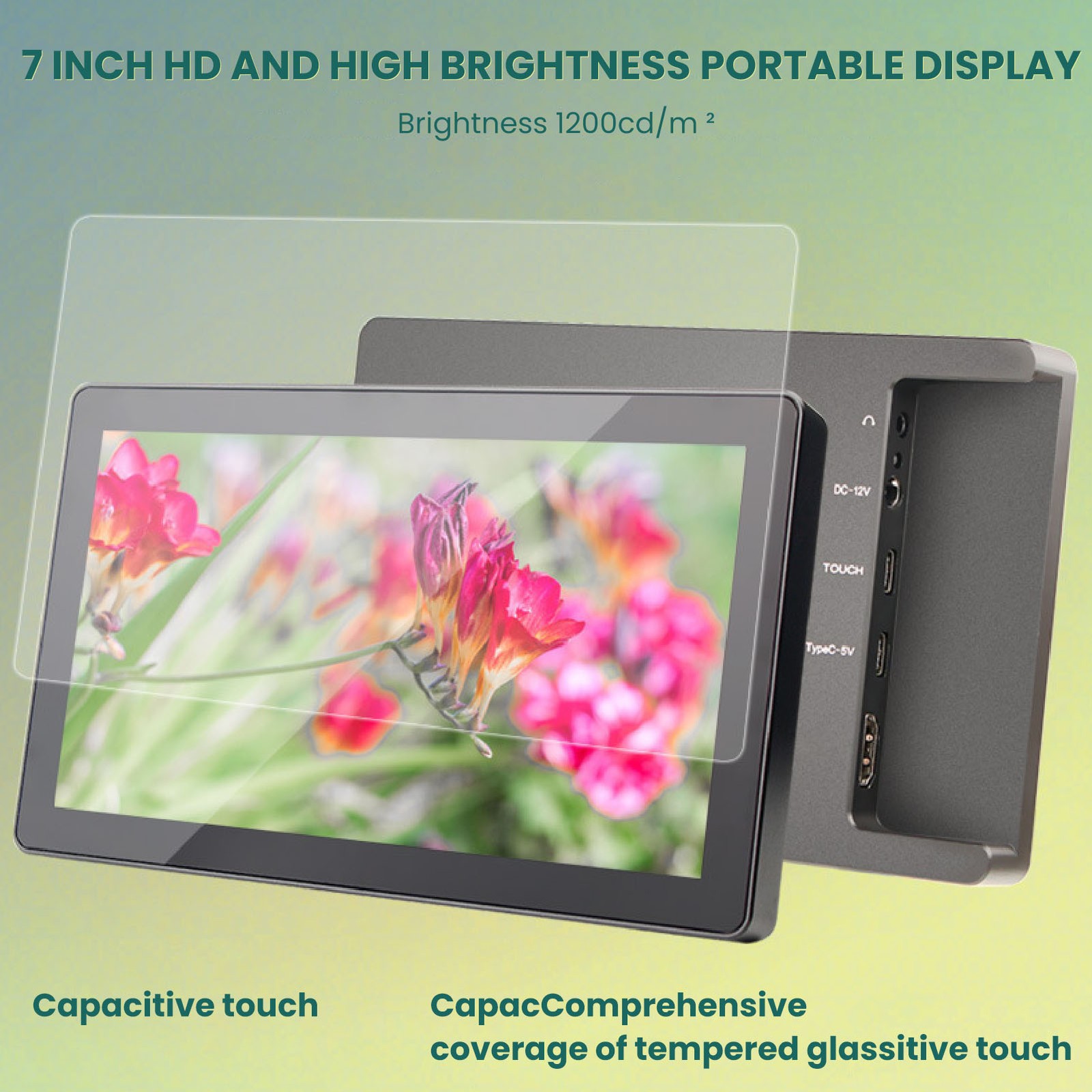 7in Screen Capacitive 7in Touch Screen Lightweight For Industrial Control