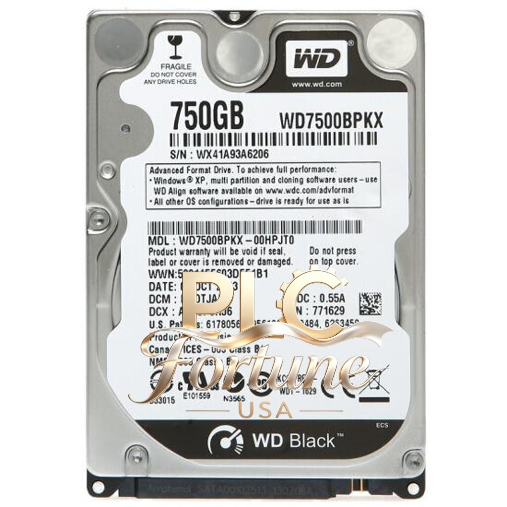 Western Digital WD7500BPKX WD7500BPKX-00HPJT0 750GB 7200RPM SATA 2.5" Laptop HDD