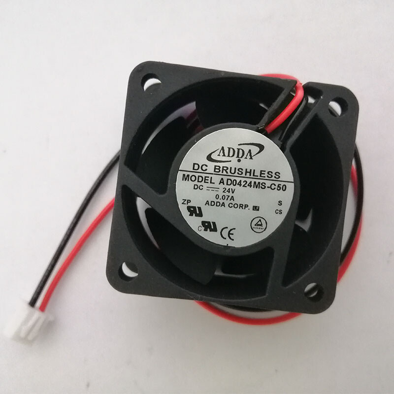 1PC ADDA AD0424MS-C50 4020 DC24V 2Wire Industrial Equipment Cooling Fan
