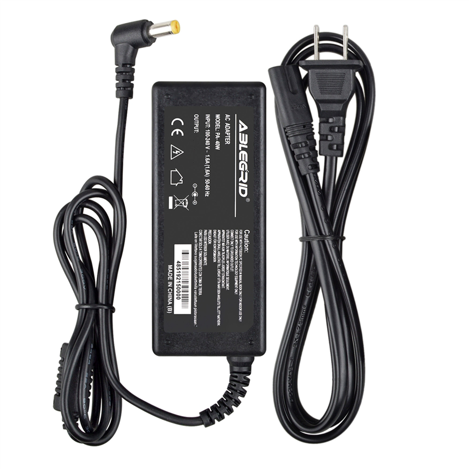 AC Adapter Power Supply Cord For Acer G227HQL G236HL G237HL LED LCD Monitor