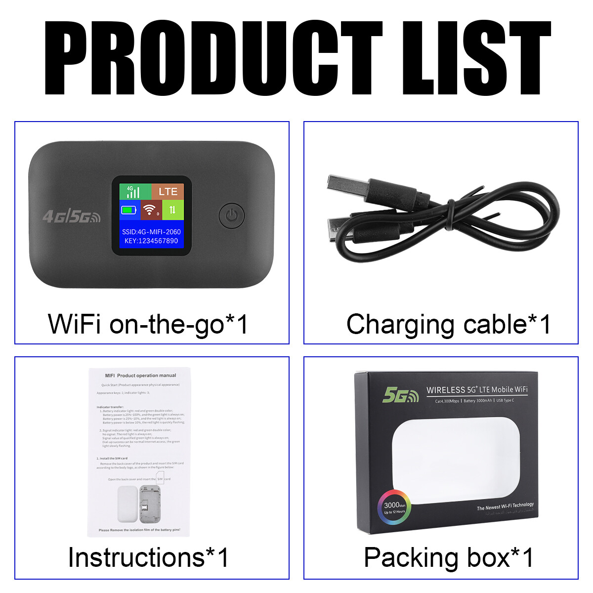 Wireless Unlocked 4G LTE Mobile Broadband Wifi Router Portable Modem Hotspot NEW