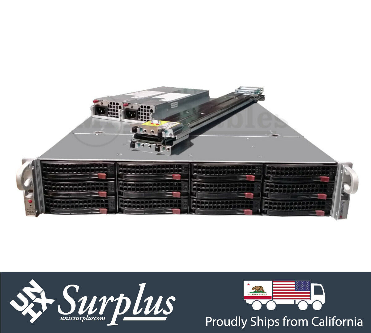 Supermicro 2U 12 Bay 4x NVME X11DPU Server 2x Xeon Gold 6130 32 Cores 64GB RAM