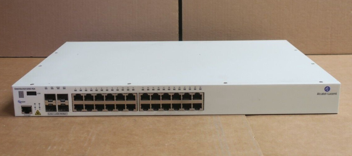 Alcatel-Lucent OmniSwitch OS6400-P24 20x 1GbE PoE +4x SFP/RJ45 1U Switch