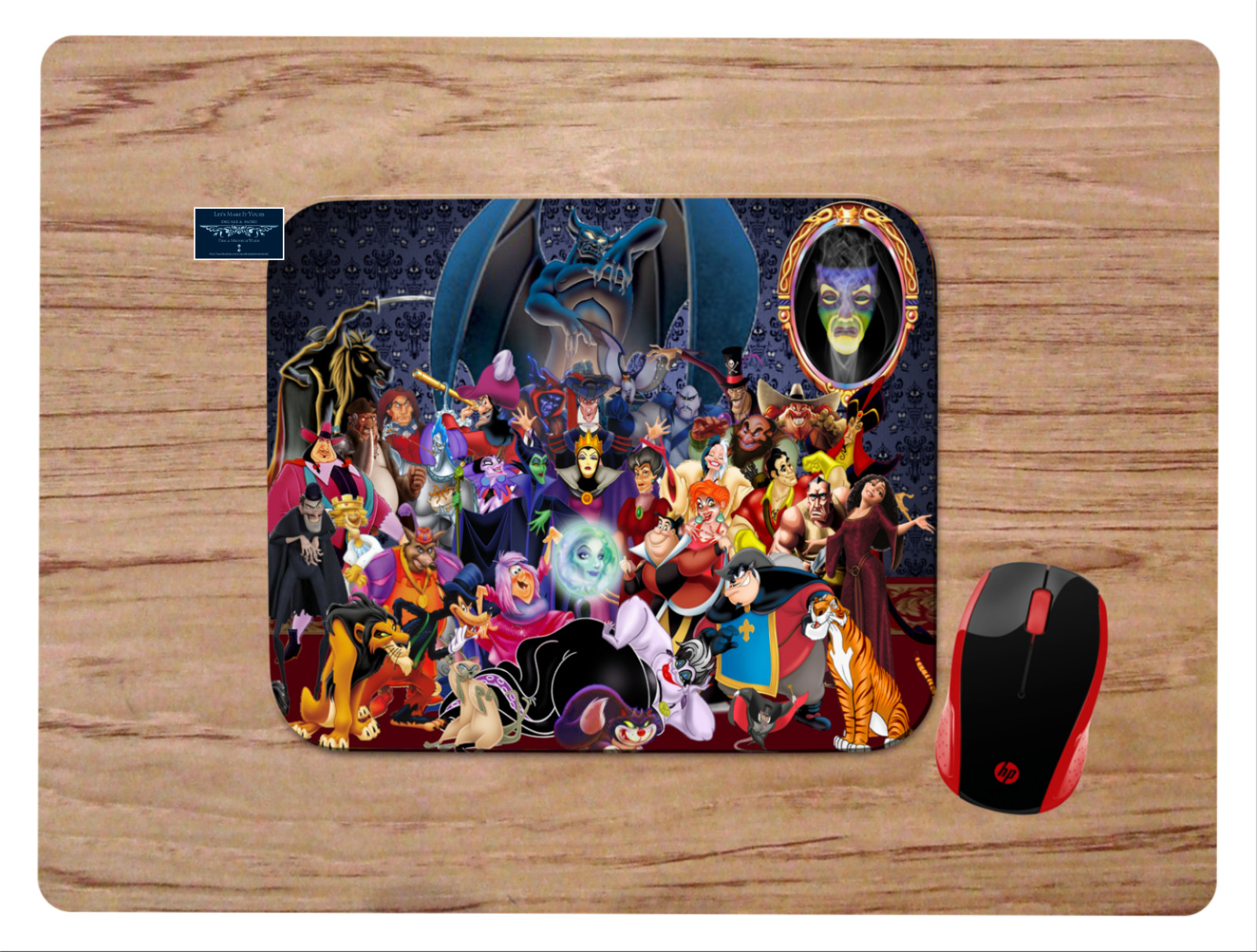 DISNEY VILLAINS PC LAPTOP DESK MAT MOUSE PAD HOME SCHOOL OFFICE GIFT 