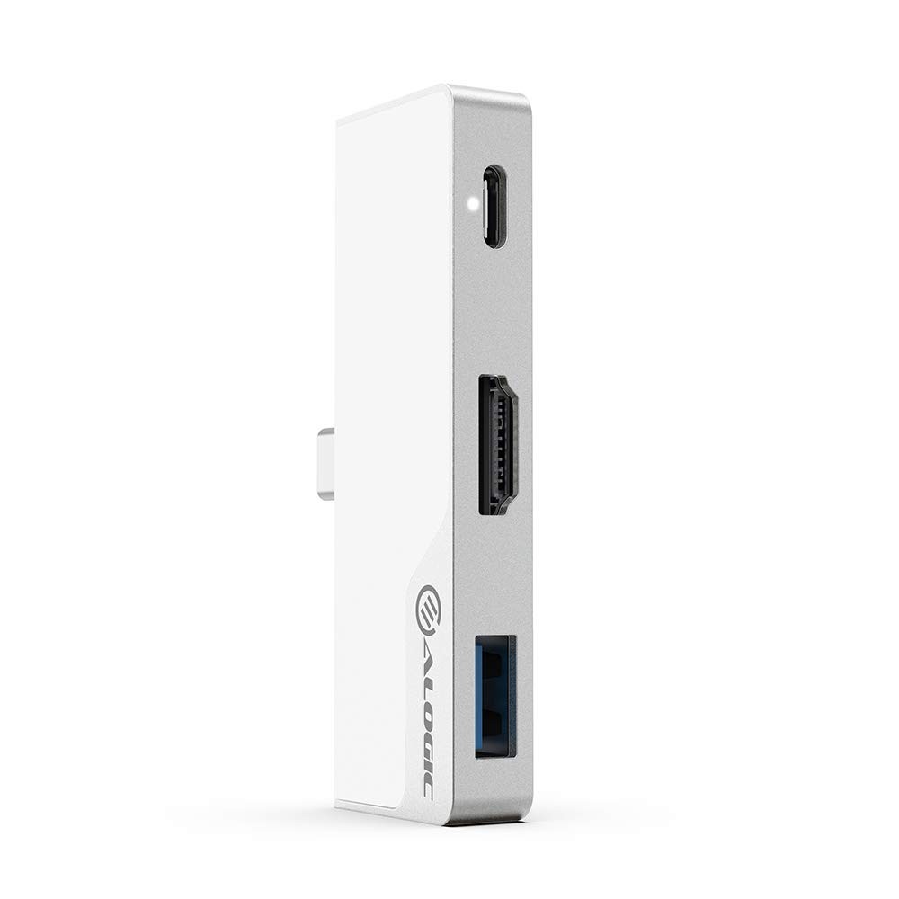 ALOGIC USB C Hub, 4K HDMI, 60W USB C Laptop Charging, USB C to 3.5mm, 1 USB A, D
