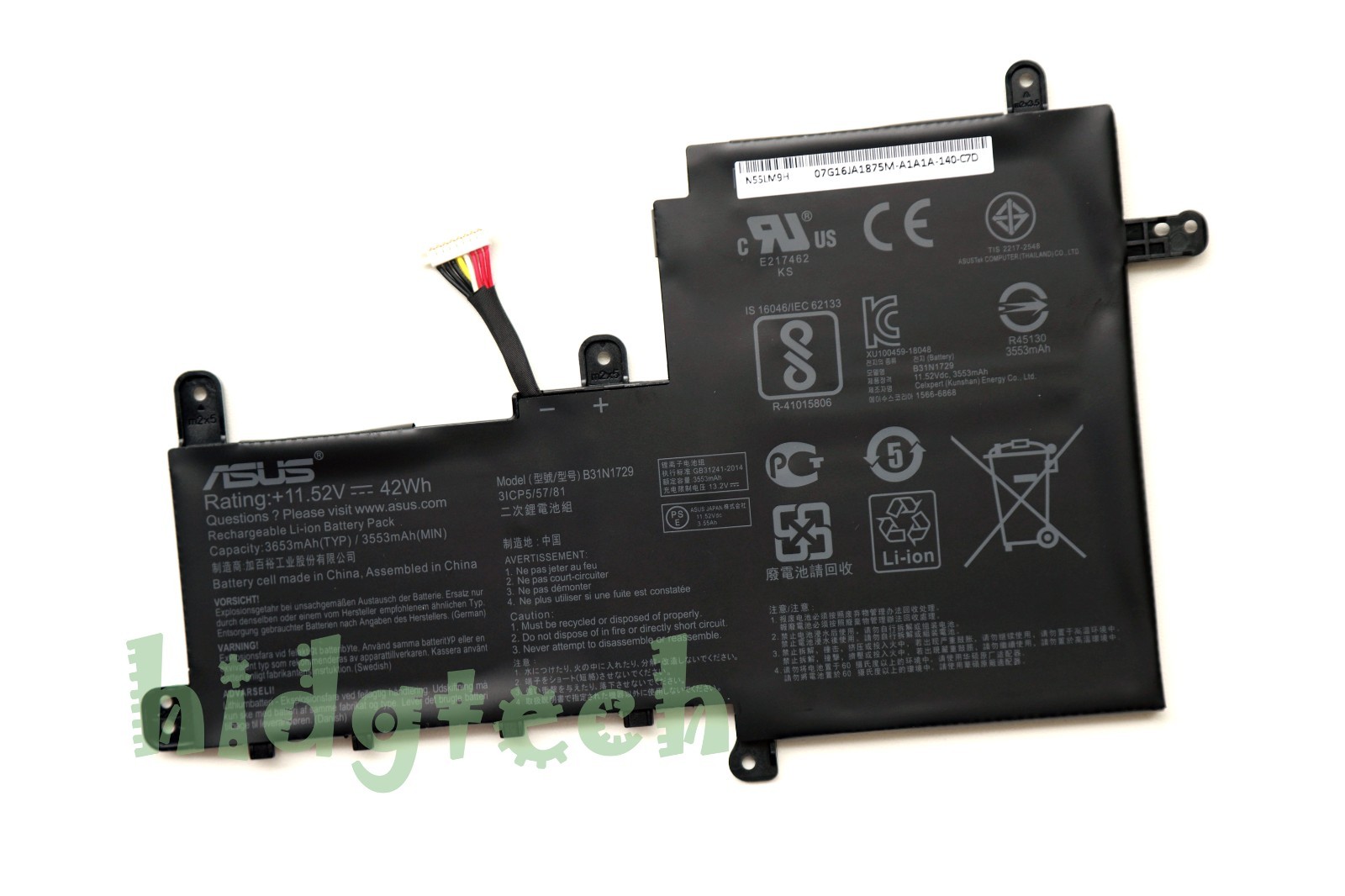 New Original B31N1729 Battery for Asus VivoBook S15 S530U S530UA S530UN X530FN