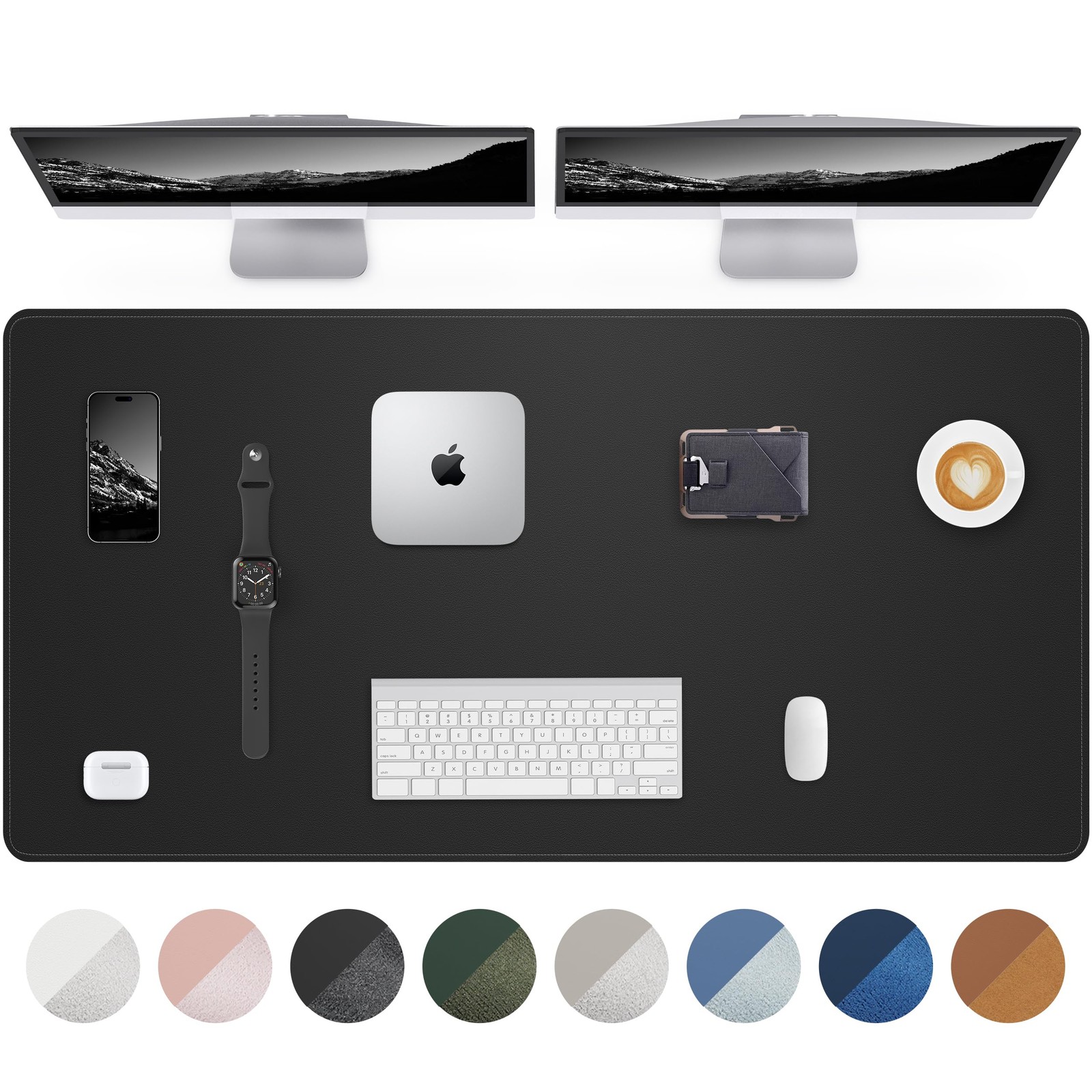Large Desk Mat 55"x24" - Premium Non-Slip Desk Pad, Waterproof and Scratch-Re...