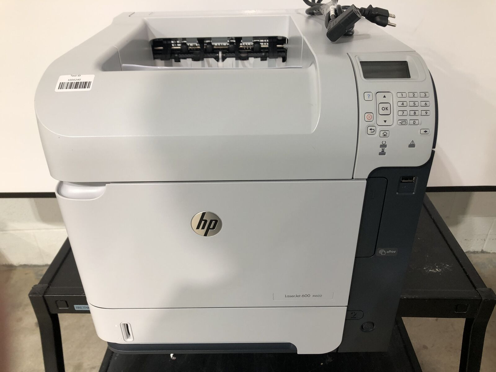 HP LaserJet 600 M602 Workgroup Standard Laser Printer, with TONER, 7K Pgs TESTED