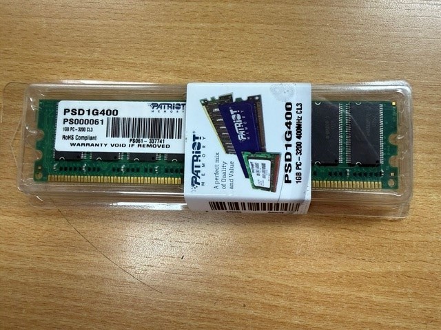 PATRIOT MEMORY PC 3200 1GB DDR 400 (PSD1G400)