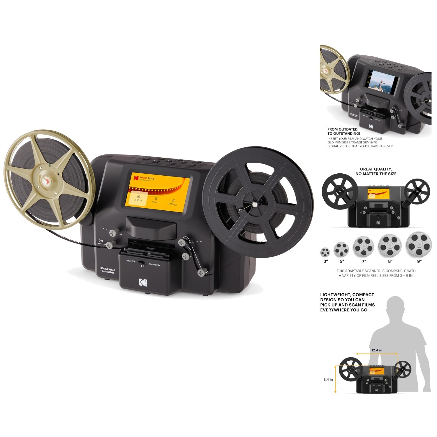 Transform Your 8mm & Super 8 Films to Digital MP4 - Easy Frame by Frame Scanning
